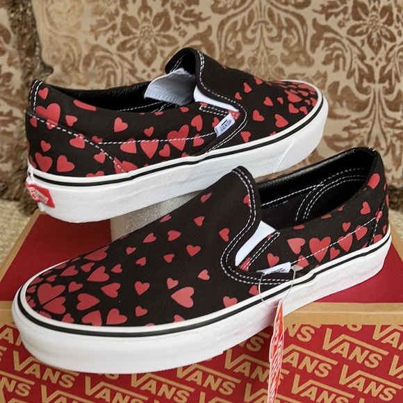 Vans shoes Vans Shoes | Vans Classic Slip On Valentines Hearts Blkrcngrd W | Poshmark